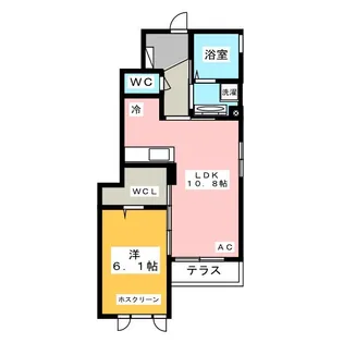 テゾーロ【1階】の間取り