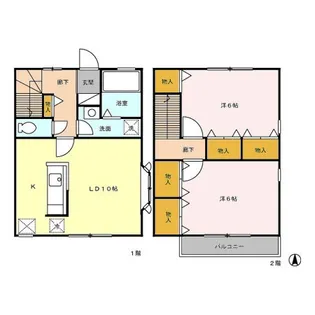 東京都昭島市朝日町5【一戸建】の間取り