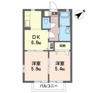 パルハイムS【2階】の間取り