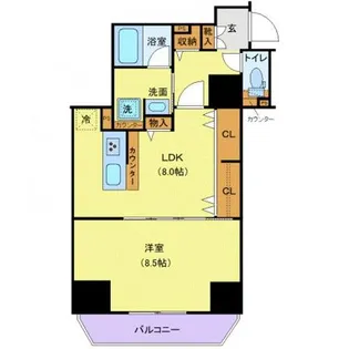 東京都台東区東上野3【マンション】の間取り