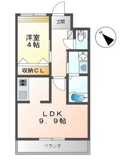埼玉県川口市南鳩ヶ谷6【マンション】の間取り
