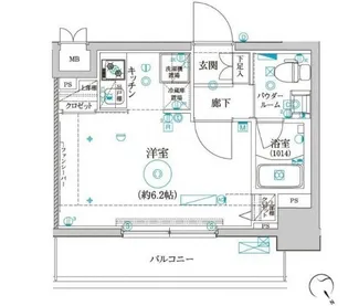 クレイシア品川戸越【8階】の間取り