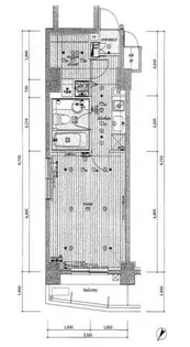 1Kの間取り画像