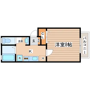 パストラーレ八乙女【1階】の間取り