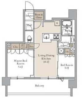 東京都台東区日本堤2【マンション】の間取り