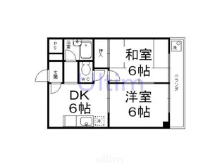 第20洛西ハイツ久我【3階】の間取り