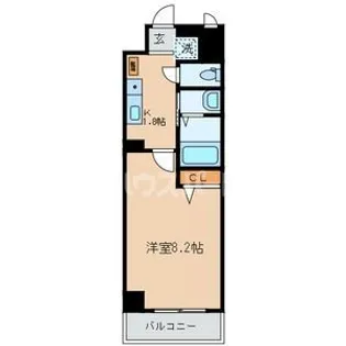 北斗ハイツ 北館【4階】の間取り