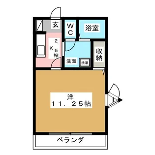 ヴラージュ上野【2階】の間取り