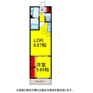 アセンディア成田【3階】の間取り