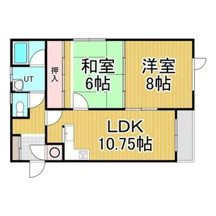リバーパーク2【1階】の間取り