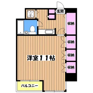 フェミネ八王子【9階】の間取り