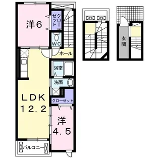 カーサエテルノ【3階】の間取り