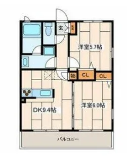 サンバレー上大岡VI【1階】の間取り