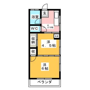 レジェンドあざみ野【2階】の間取り