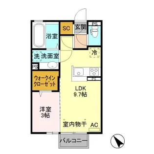メゾン ド ショコラ【2階】の間取り