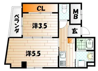 ラティスビル【6階】の間取り