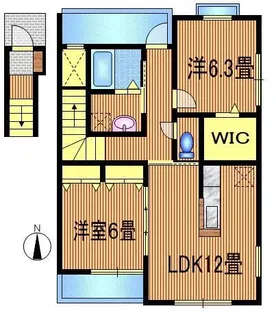 コロニア・グエル若宮【2階】の間取り