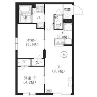 セフィーロ新札幌【3階】の間取り