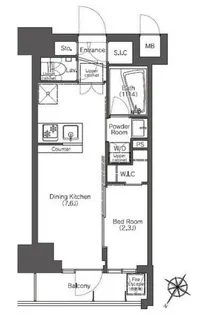 コンフォリア滝野川【6階】の間取り