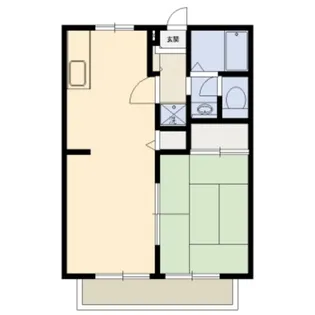 メルベーユハイツB棟【2階】の間取り