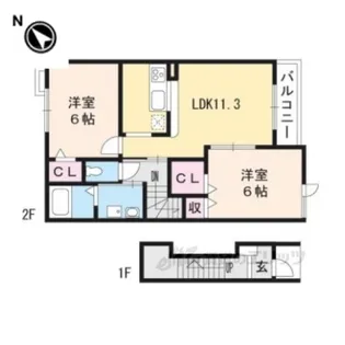 エトワール・フィラント【2階】の間取り