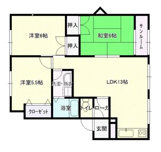 メイユール中央【2階】の間取り