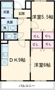 グランドプラム岡本【1階】の間取り