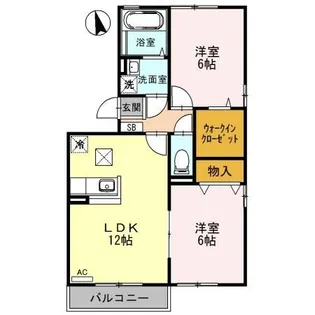 東一宮グリーンハイツ【1階】の間取り