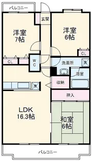 ファーストヒル天神【2階】の間取り