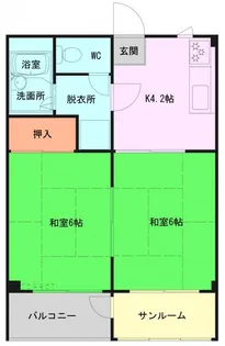アネックス山内【1階】の間取り