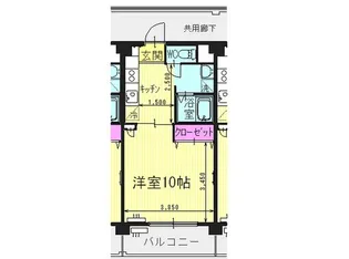 GRANVERDE 南方 EAST&WEST【4階】の間取り