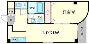 ジョエロ堀江【8階】の間取り
