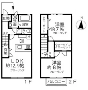 グリーンフォレスト Cの間取り