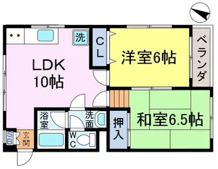 コアK2【3階】の間取り