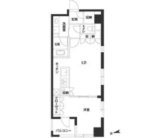 パークキューブ銀座イースト【7階】の間取り