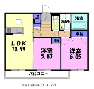 ブランノアール【1階】の間取り