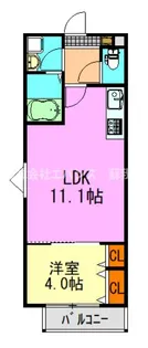 ジーメゾン浜野【2階】の間取り