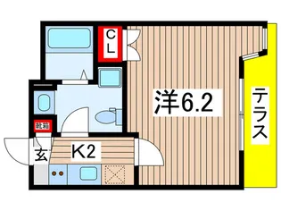 Long Hills船橋【1階】の間取り