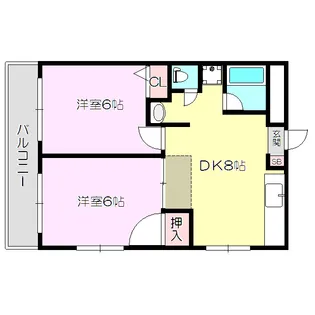 第3高光マンション【4階】の間取り