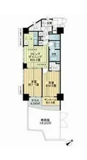 クオリア代々木【1階】の間取り