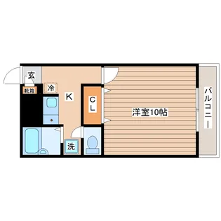 アムールシャルムKII【2階】の間取り