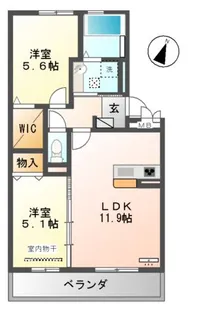 シャルマン【1階】の間取り