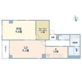 向島の四季彩【2階】の間取り