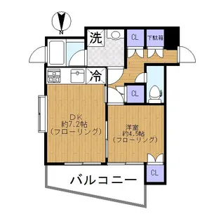 グリンデル戸越【5階】の間取り