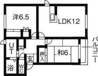 メゾンド・ヴェール 弐番館【1階】の間取り