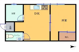 KIK天下茶屋ビル【3階】の間取り