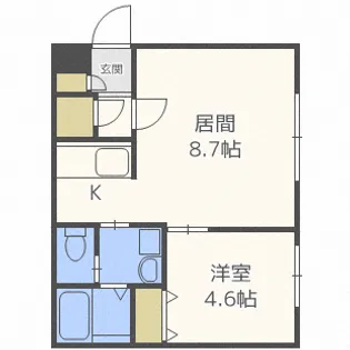 モデルノ14【4階】の間取り