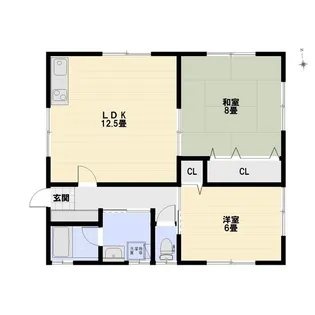 メドーズ【1階】の間取り