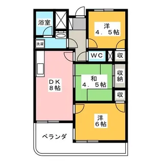 メゾン・ド・ヴェール【1階】の間取り