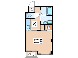 メゾンエスポワール【2階】の間取り